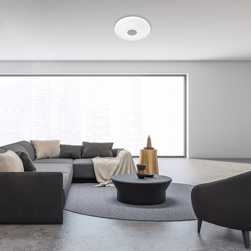 Rabalux - LED RGB Zatemnitvena stropna svetilka LED/40W/230V 3000-6500K Wi-Fi Tuya pr. 60 cm + Daljinski upravljalnik