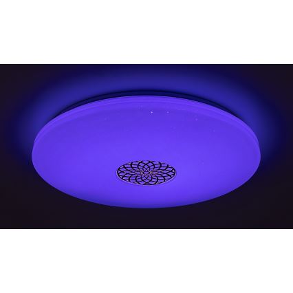 Rabalux - LED RGB Zatemnitvena stropna svetilka LED/40W/230V 3000-6500K Wi-Fi Tuya pr. 60 cm + Daljinski upravljalnik