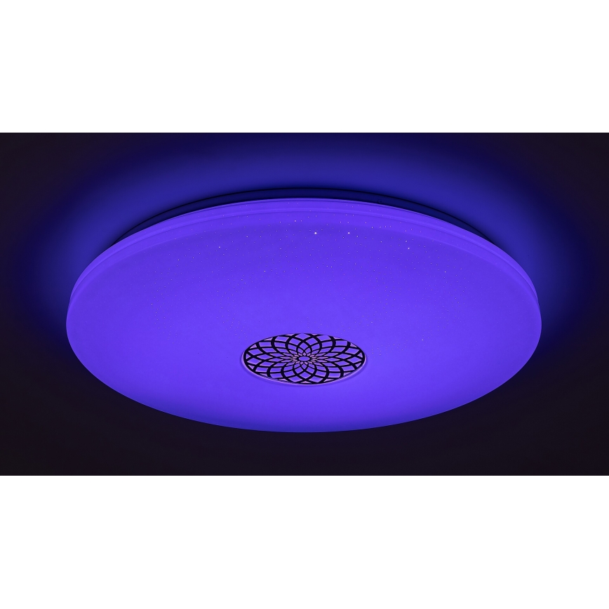 Rabalux - LED RGB Zatemnitvena stropna svetilka LED/40W/230V 3000-6500K Wi-Fi Tuya pr. 60 cm + Daljinski upravljalnik