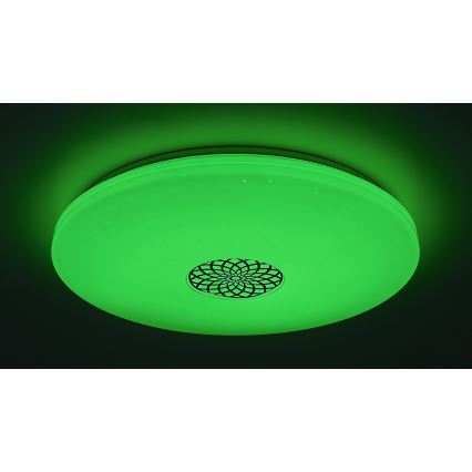 Rabalux - LED RGB Zatemnitvena stropna svetilka LED/40W/230V 3000-6500K Wi-Fi Tuya pr. 60 cm + Daljinski upravljalnik