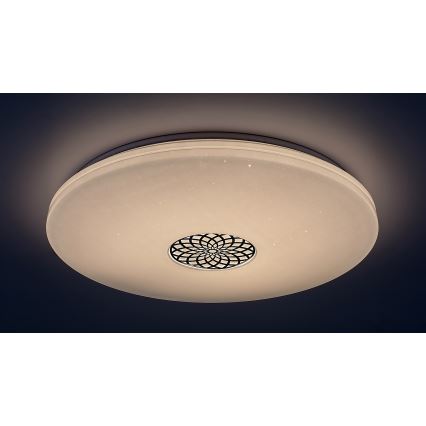 Rabalux - LED RGB Zatemnitvena stropna svetilka LED/40W/230V 3000-6500K Wi-Fi Tuya pr. 60 cm + Daljinski upravljalnik