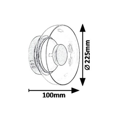 Rabalux 5392 - LED Stenska svetilka LORELL LED/8W/230V