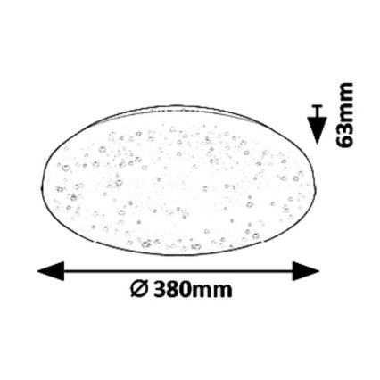 Rabalux 5436 - LED Stropna svetilka ROB LED/32W/230V