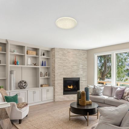 Rabalux - Zatemnjiva stropna LED svetilka STAR LED/36W/230V + daljinski upravljalnik premer 40 cm