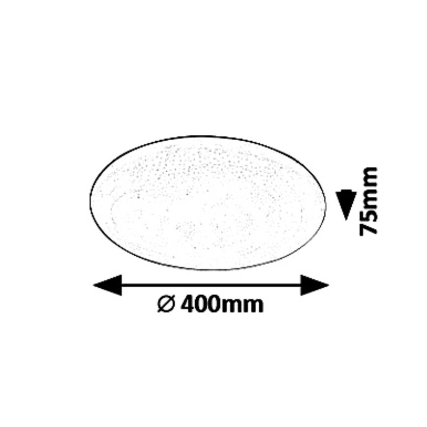Rabalux - Zatemnjiva stropna LED svetilka STAR LED/36W/230V + daljinski upravljalnik premer 40 cm