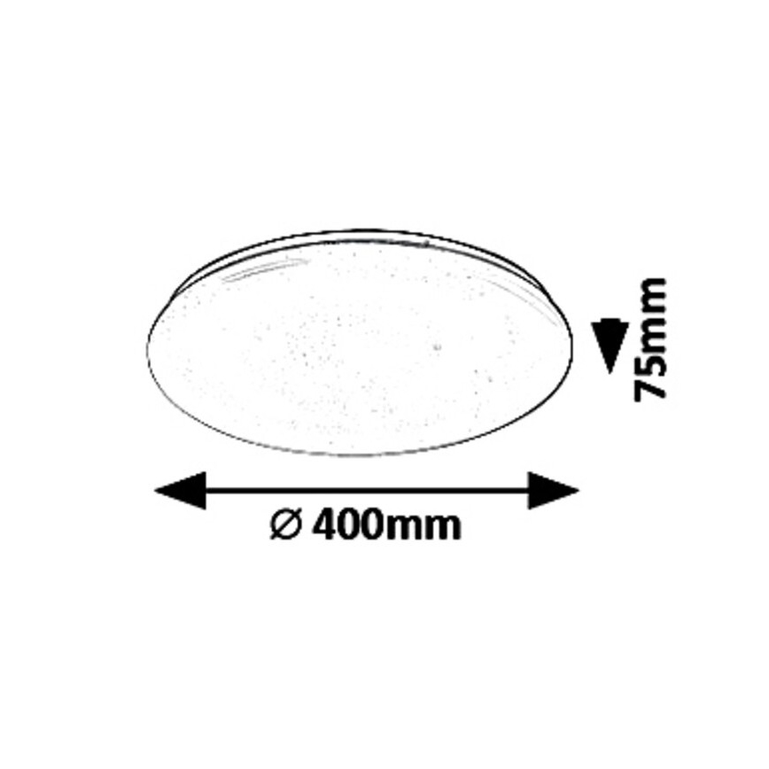 Rabalux - LED Zatemnitvena stropna svetilka LED/36W/230V + Daljinski upravljalnik 3000K - 6500K