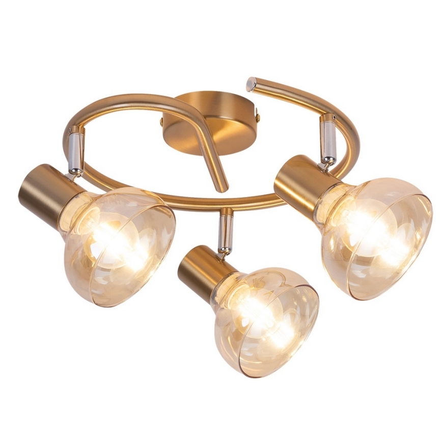 Rabalux 5549 - Reflektor HOLLY 3xE14/40W/230V zlat
