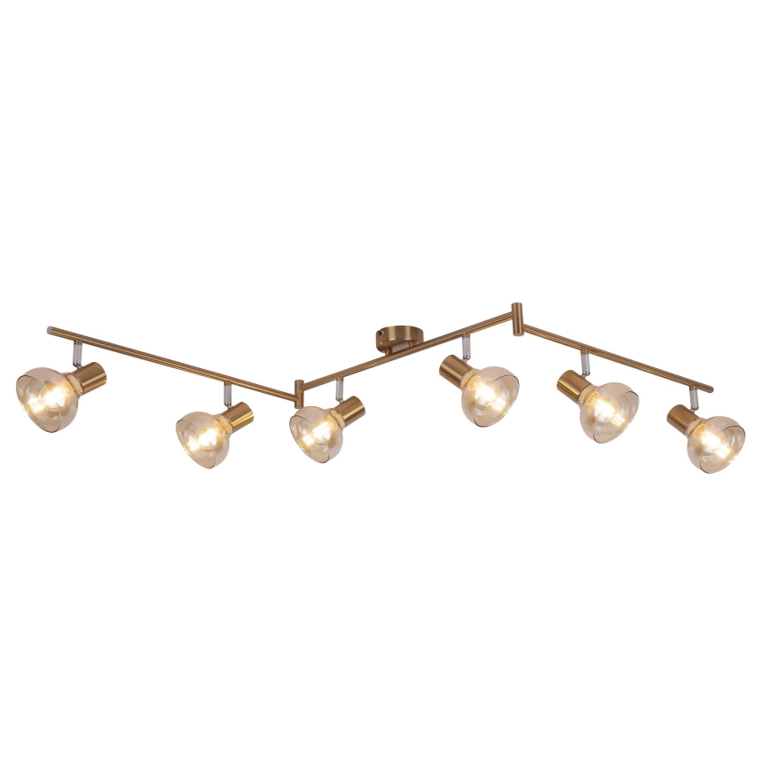 Rabalux 5553 - Reflektor HOLLY 6xE14/40W/230V zlat
