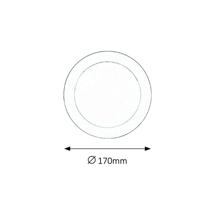 Rabalux - LED Kopalniška vgradna svetilka LED/12W/230V IP44 4000K