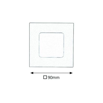 Rabalux - LED Kopalniška vgradna svetilka LED/3W/230V IP44 3000K