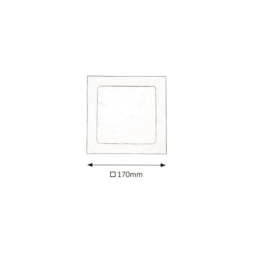 Rabalux - LED Kopalniška vgradna svetilka LED/12W/230V IP44 3000K
