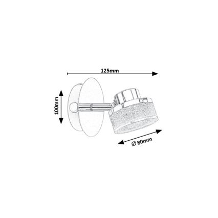 Rabalux - LED Stenski reflektor LED/5W/230V