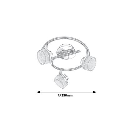 Rabalux - LED Stropni reflektor 3xLED/5W/230V