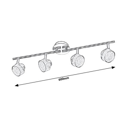 Rabalux - LED Stropni reflektor 4xLED/5W/230V