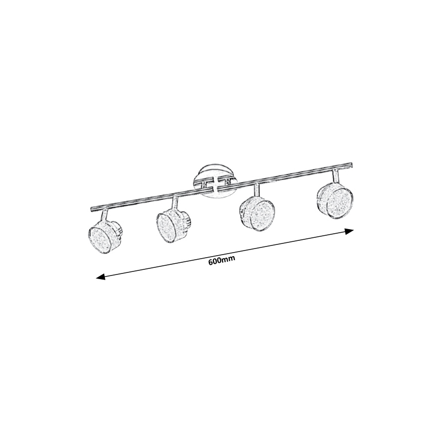 Rabalux - LED Stropni reflektor 4xLED/5W/230V