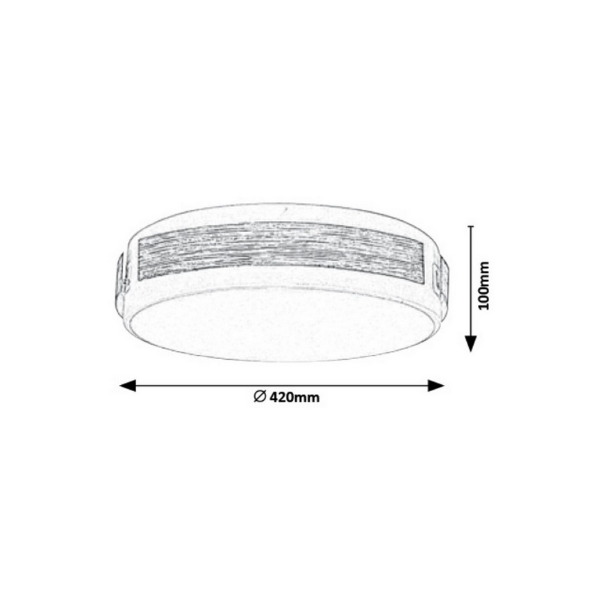 Rabalux - LED Zatemnitvena stropna svetilka LED/24W/230V