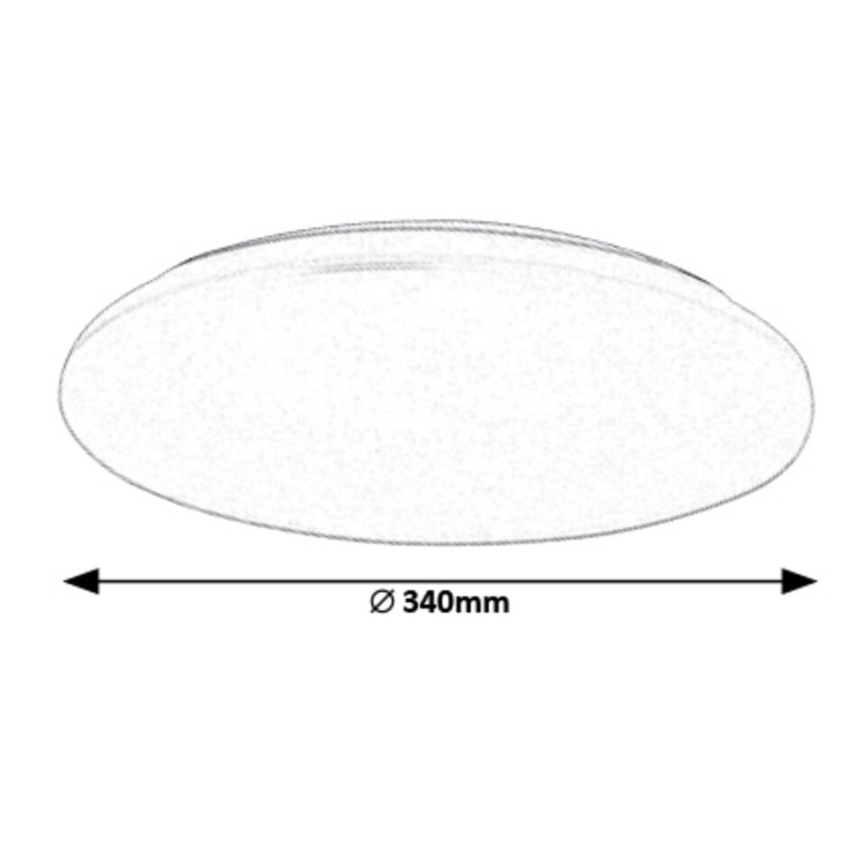 Rabalux - LED Zatemnitvena stropna svetilka LED/16W/230V + Daljinski upravljalnik