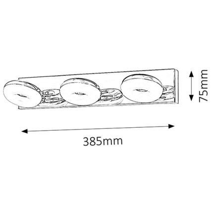 Rabalux - LED Kopalniška svetilka 3xLED/5W/230V IP44