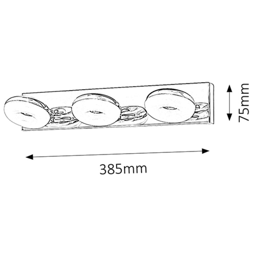 Rabalux - LED Kopalniška svetilka 3xLED/5W/230V IP44