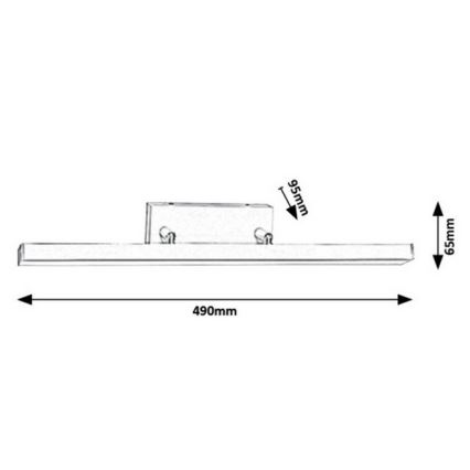 Rabalux - LED Kopalniška stenska svetilka LED/12W/230V IP44