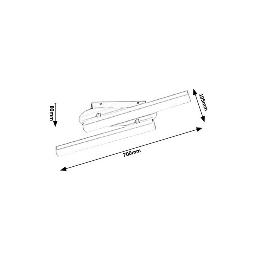 Rabalux - LED Kopalniška stenska svetilka LED/18W/230V IP44