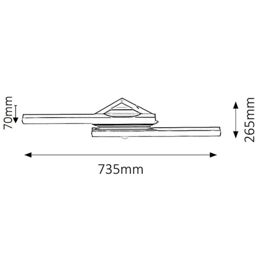 Rabalux - LED Stenska kopalniška svetilka 2xLED/12W IP44