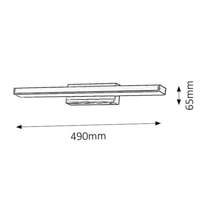 Rabalux - LED Stenska kopalniška svetilka LED/12W/230V IP44