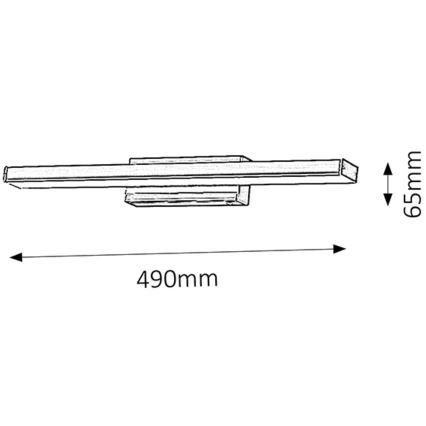 Rabalux - LED Stenska kopalniška svetilka LED/12W/230V IP44