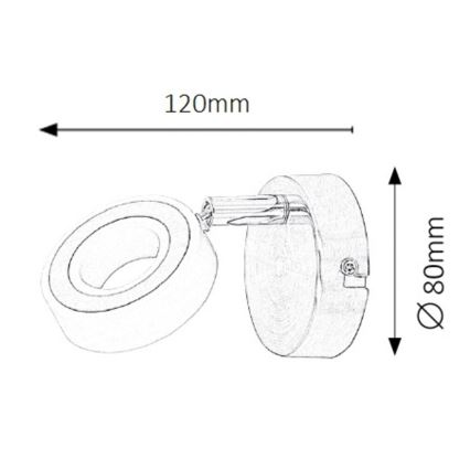 Rabalux - LED Stenski Reflektor LED/4,5W/230V