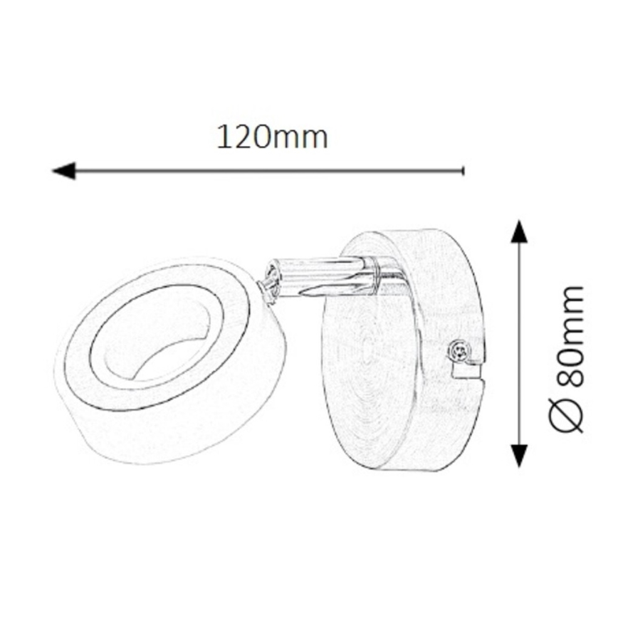 Rabalux - LED Stenski Reflektor LED/4,5W/230V