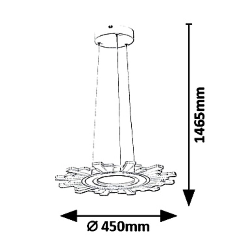 Rabalux 6210 - LED Lestenec na vrvici FELICITY LED/30W/230V