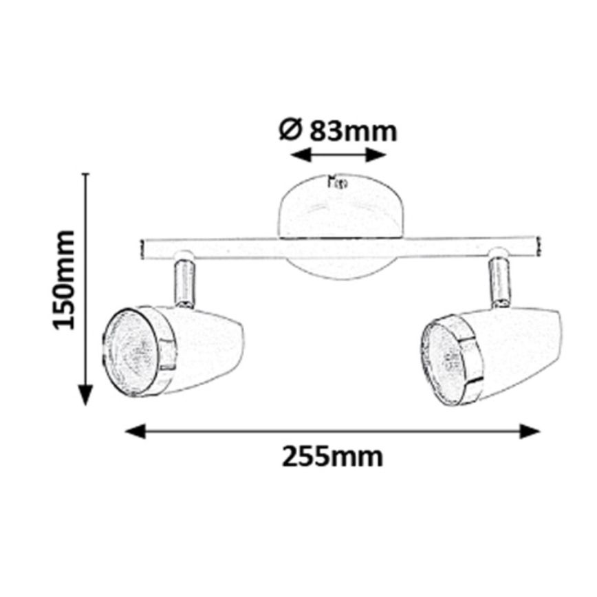 Rabalux - LED Reflektor 2xLED/4W/230V