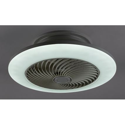 Rabalux - LED Zatemnitvena stropna svetilka z ventilatorjem DALFON LED/36W/23 3000-6000K + Daljinski upravljalnik