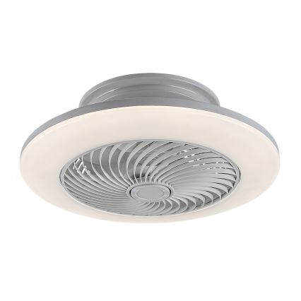 Rabalux - LED Zatemnitvena stropna svetilka z ventilatorjem DALFON LED/36W/23 3000-6000K + Daljinski upravljalnik