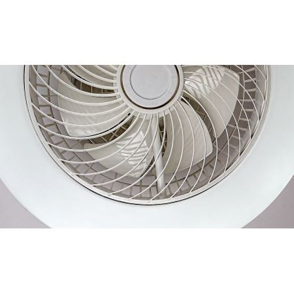 Rabalux - LED Zatemnitvena stropna svetilka z ventilatorjem DALFON LED/36W/23 3000-6000K + Daljinski upravljalnik