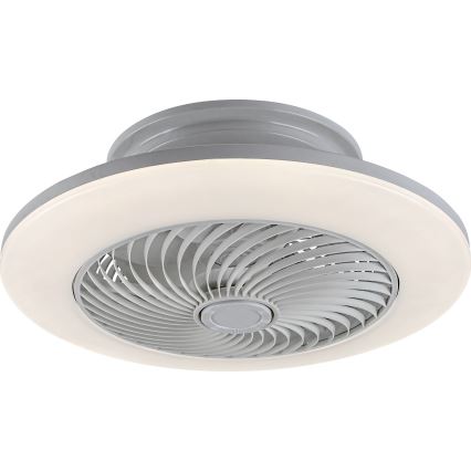 Rabalux - LED Zatemnitvena stropna svetilka z ventilatorjem DALFON LED/36W/23 3000-6000K + Daljinski upravljalnik