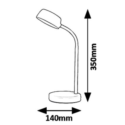 Rabalux 6778 - LED Namizna svetilka BERRY LED/4,5W/230V