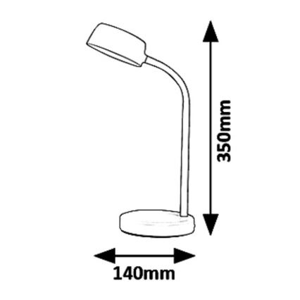 Rabalux 6779 - LED Namizna svetilka BERRY LED/4,5W/230V