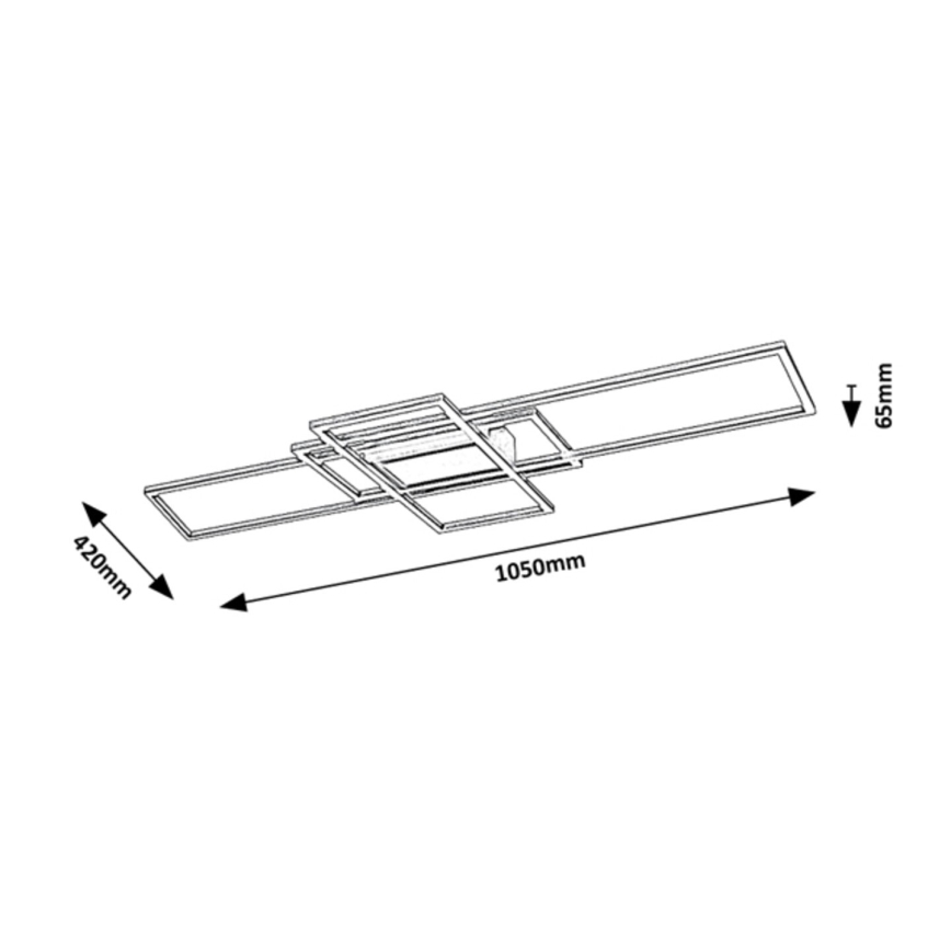 Rabalux - LED Zatemnitvena stropna svetilka LED/54W/230V 3000-6500K + Daljinski upravljalnik