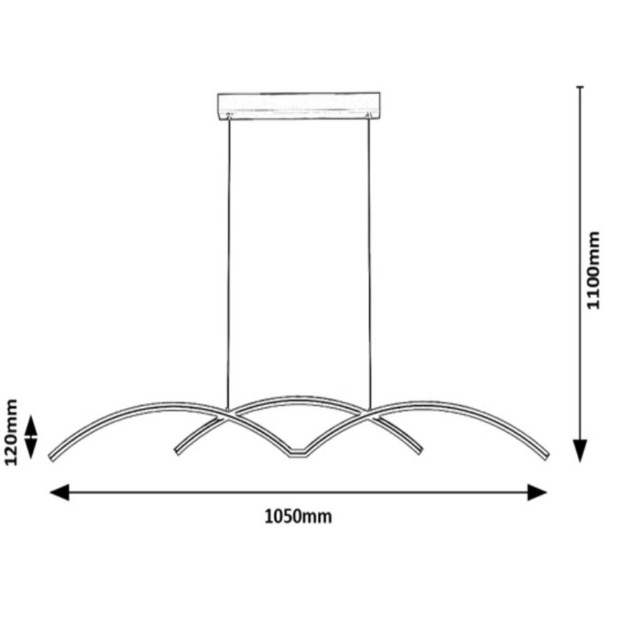 Rabalux - LED Lestenec na vrvici LED/40W/230V