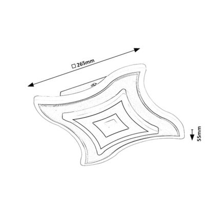 Rabalux - LED Stropna svetilka LED/20W/230V 3000/4000/6000K