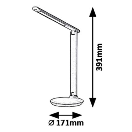 Rabalux 6979 - LED Zatemnitvena namizna svetilka OSIAS LED/9W/230V