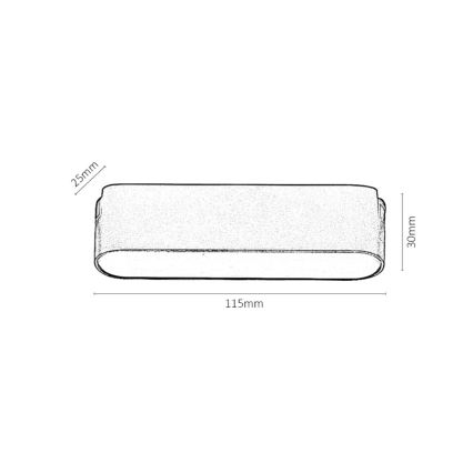 Rabalux - LED Zatemnitvena stropna svetilka za 1-fazni tračni sistem LED/6W/24V 2700-5500K Wi-Fi Tuya 11,5 cm črna