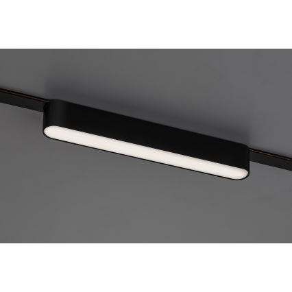 Rabalux - LED Zatemnitvena stropna svetilka za 1-fazni tračni sistem LED/12W/24V 2700-5500K Wi-Fi Tuya 22 cm črna
