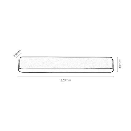 Rabalux - LED Zatemnitvena stropna svetilka za 1-fazni tračni sistem LED/12W/24V 2700-5500K Wi-Fi Tuya 22 cm črna