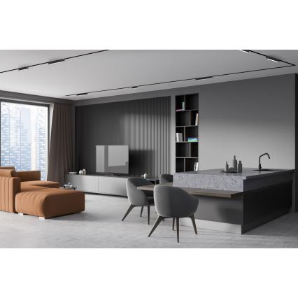 Rabalux - LED Zatemnitvena stropna svetilka za 1-fazni tračni sistem LED/16W/24V 2700-5500K Wi-Fi Tuya 33 cm črna