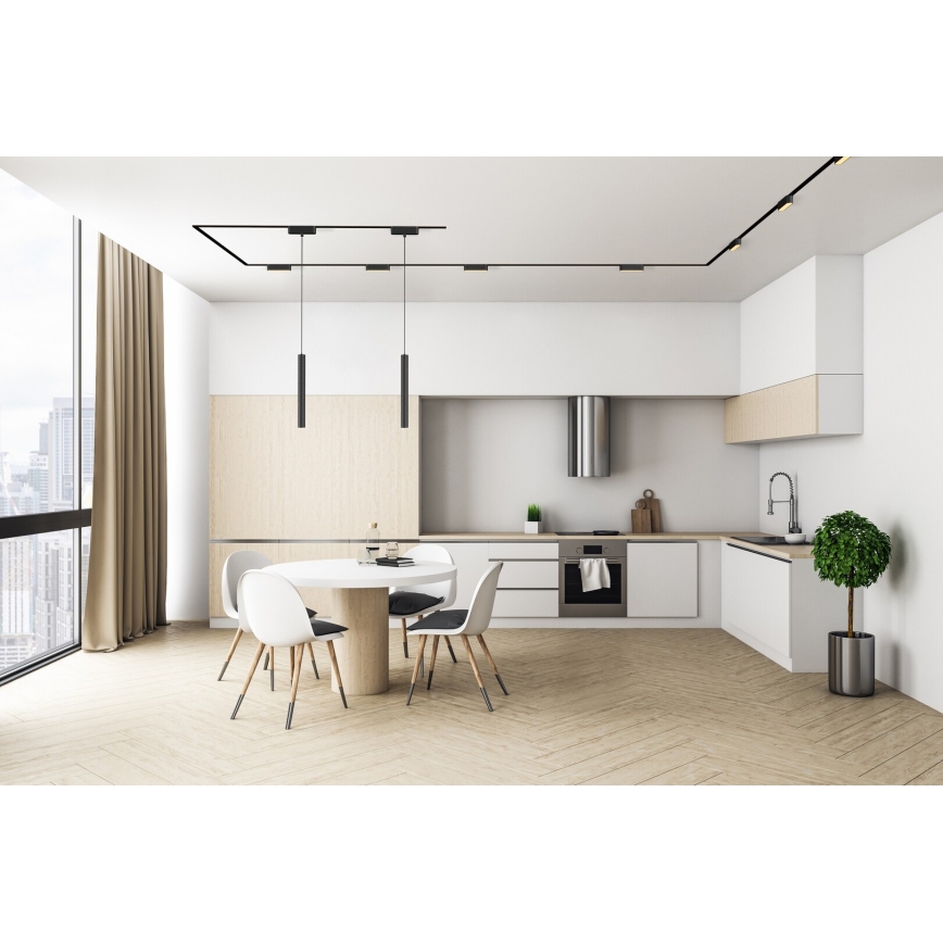 Rabalux - LED Zatemnitvena stropna svetilka za 1-fazni tračni sistem LED/16W/24V 2700-5500K Wi-Fi Tuya 33 cm črna