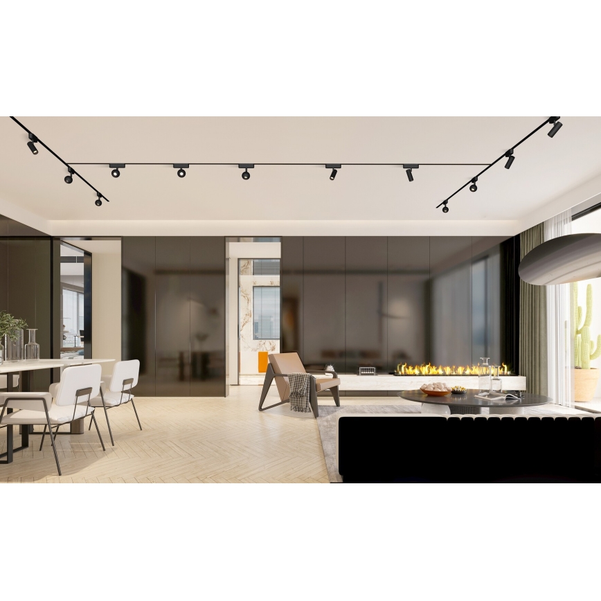 Rabalux - LED Zatemnitveni reflektor za 1-fazni tračni sistem LED/9W/24V 2700-5500K Wi-Fi Tuya črna