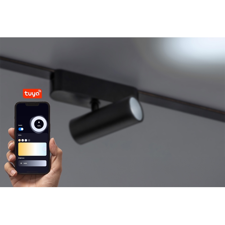 Rabalux - LED Zatemnitveni reflektor za 1-fazni tračni sistem LED/9W/24V 2700-5500K Wi-Fi Tuya črna