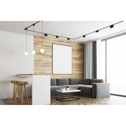 Rabalux - LED Zatemnitvena stropna svetilka za 1-fazni tračni sistem LED/4W/24V 2700-5500K Wi-Fi Tuya 11,5 cm črna